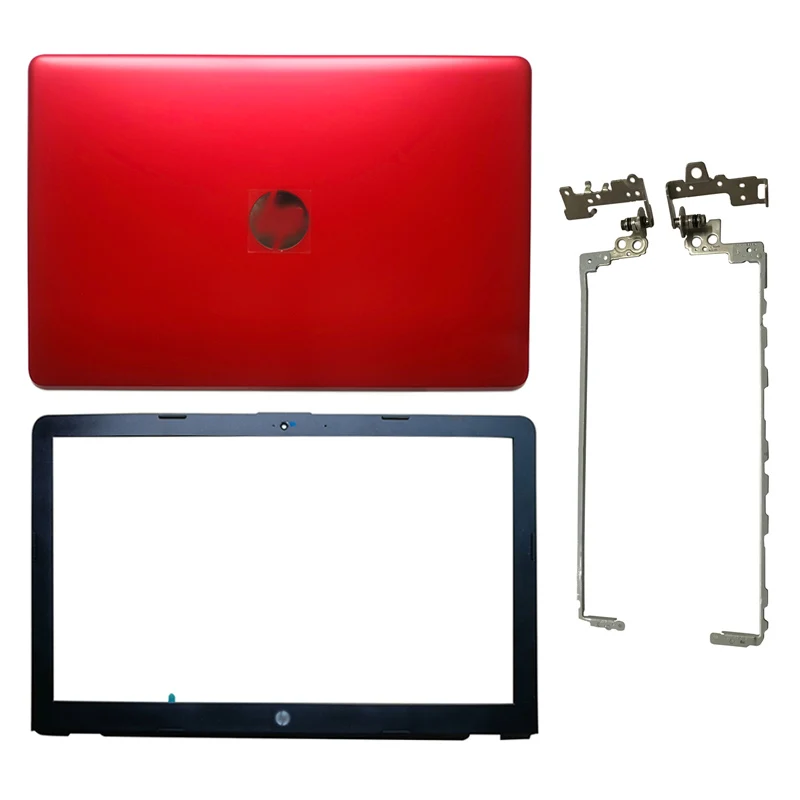 Red bezel Hinges Ноутбук lcd задняя крышка/lcd передняя рамка/петли крышки для hp 15-BS 15T-BS 15-BW 15Q-BU 924899-001 AP204000101SVT 7J1790 - Цвет: Red bezel Hinges