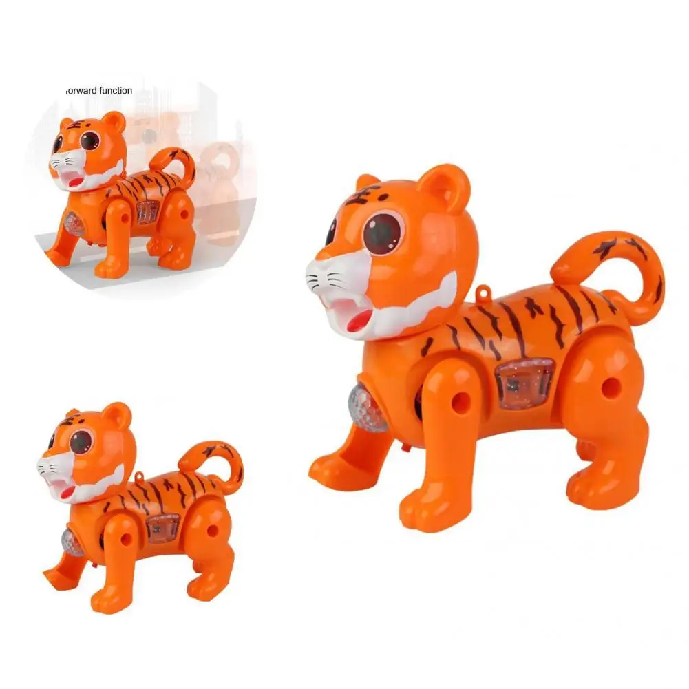 

Harmless Interest Electric Robot Tiger Dancing Walking Toy Convenient Operate Pull Toy Wear-Resistant for Children
