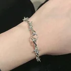 Женский браслет из колючей проволоки в стиле хип-хоп, короткое ожерелье унисекс