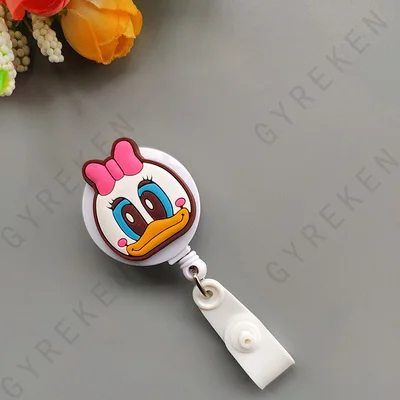 New Cute Cartoon Retractable Pull Badge Reel ID Lanyard Name Tag Card Nurse Badge Holder lovely Kids Reels Office Supplies