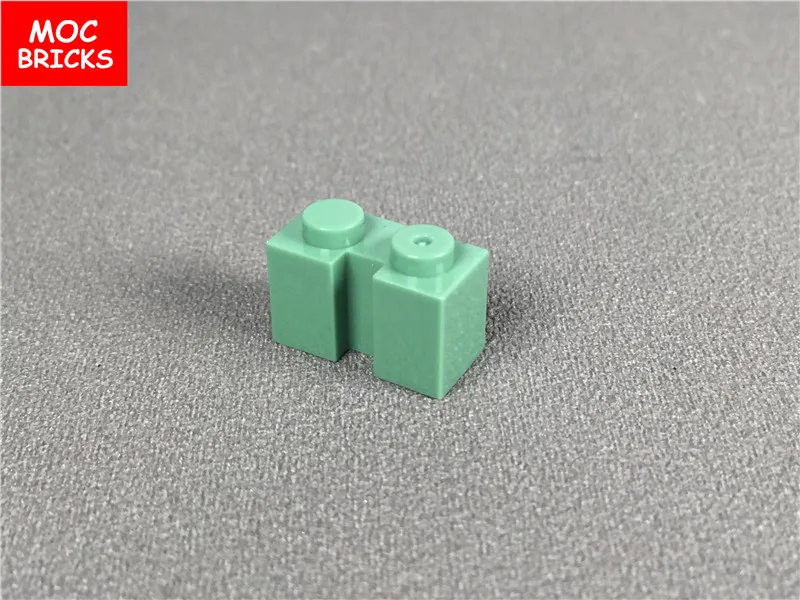 10 шт./лот MOC кирпичи песочные зеленые 1x8 модифицированные 1x3 1x2 базовые сборные