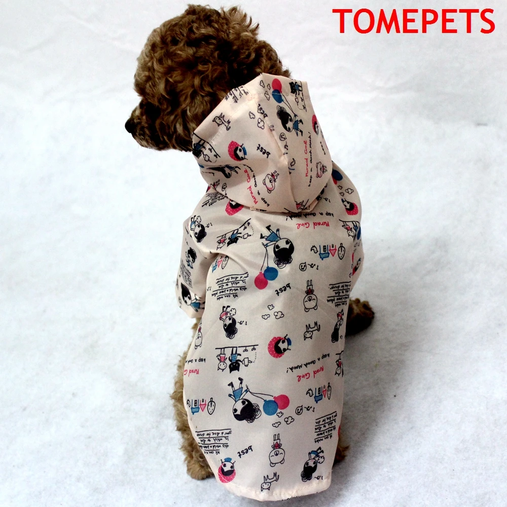 TOMEPETS водонепроницаемое пальто для собак куртка жилет дождевик одежда с милым