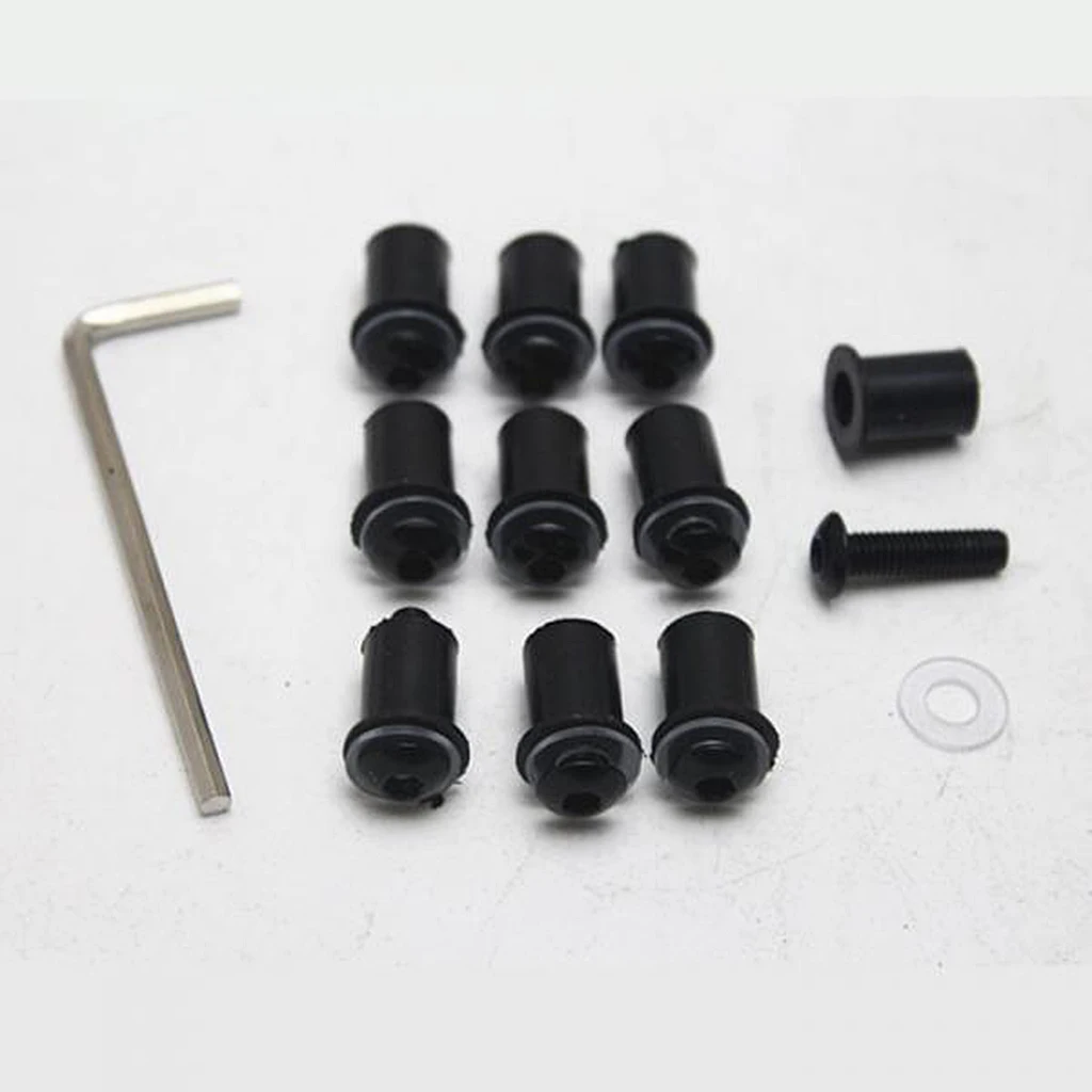 20 шт. универсальное ветровое стекло мотоцикла Лобовое M5 болты набор винтов 5 мм x 19