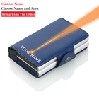 Пользовательское имя Rfid мужской бумажник из искусственной кожи для кредитных карт, складываются в три раза тонкий мини кошелек мужской Магия Умный кошелек Валле черный Вальке