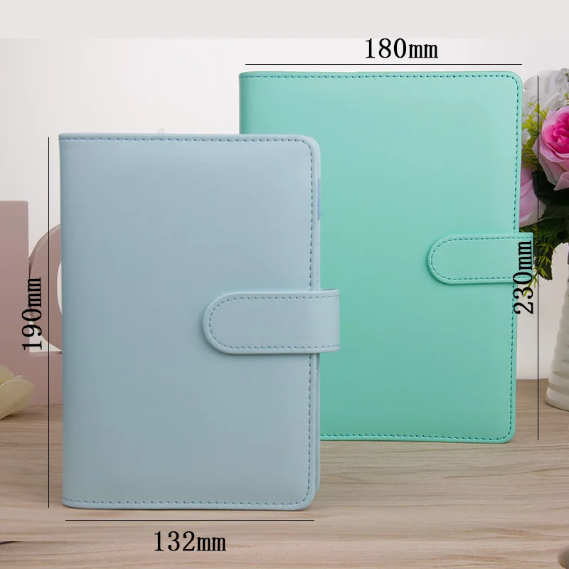 A5/A6 PU Macaroon Обложка с отрывными листьями для блокнота молочных продуктов твердым