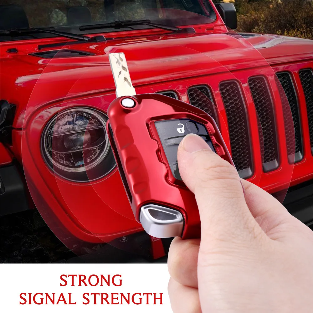 Новинка Модный чехол для ключа Jeep Gladiator JT Wrangler JL 2018 2019 TJ складной с дистанционным