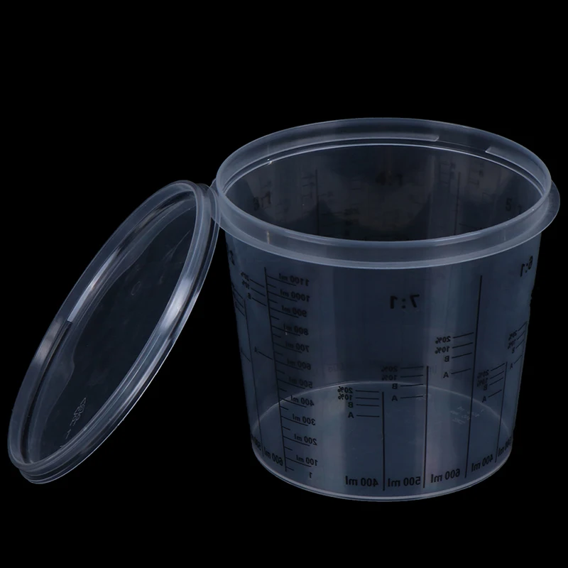 Automotive Special Paint Scale Cup(385ML/750ML/1400ML/2300ML) Paint Cup Measuring Cup Paint Tank SURER CUP With Cover