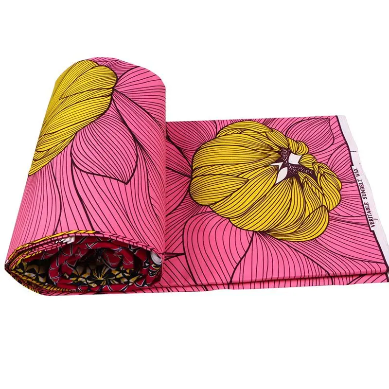 2019 горячая Распродажа полиэстер батик ткань Африканский Воск Ткань Высокое