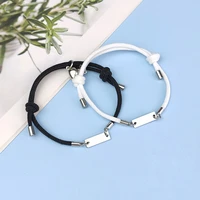 the new milan rope love magnet attracts long stainless steel men and women couple bracelets a pair of jewelry wholesale
