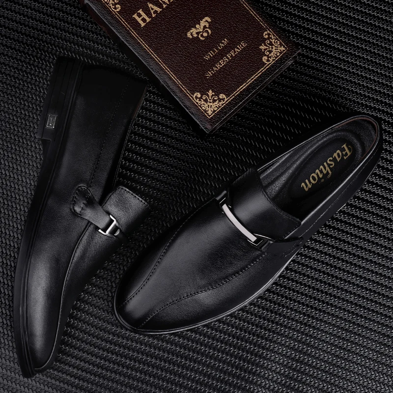 Новинка Мужская повседневная кожаная обувь Официальная в британском стиле