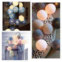 6cm cotton ball led christmas fairy string lights new year garland curtain lamp holiday decoration for home bedroom room window