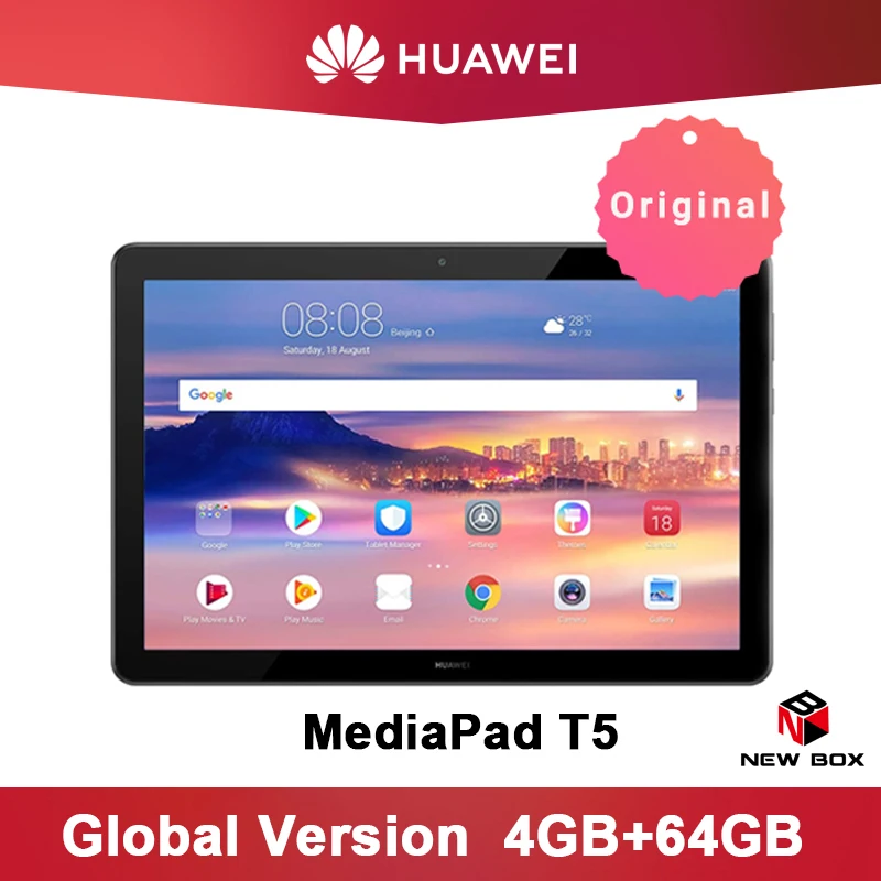 Huawei MediaPad T5 10 1 дюймовый планшетный ПК Kirin 659 Восьмиядерный 1080p Full HD новый
