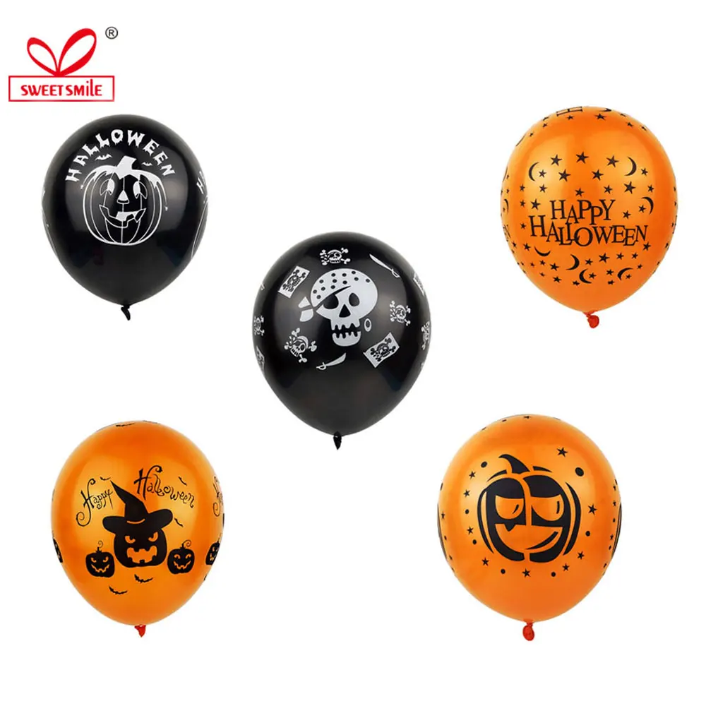 12 дюймов Хэллоуин призрак тыква латексные воздушные шары Декорации с днем
