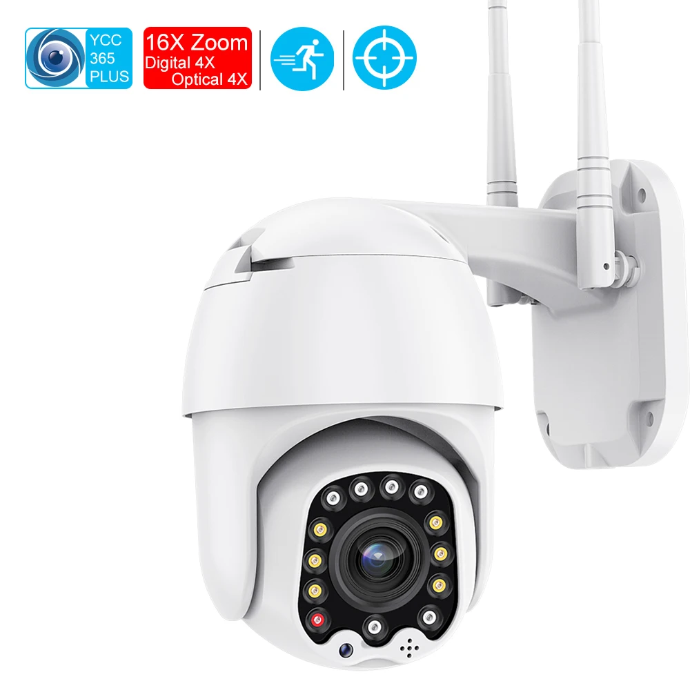 YCC365 Водонепроницаемая ip камера с автоматическим отслеживанием 1080P скоростные