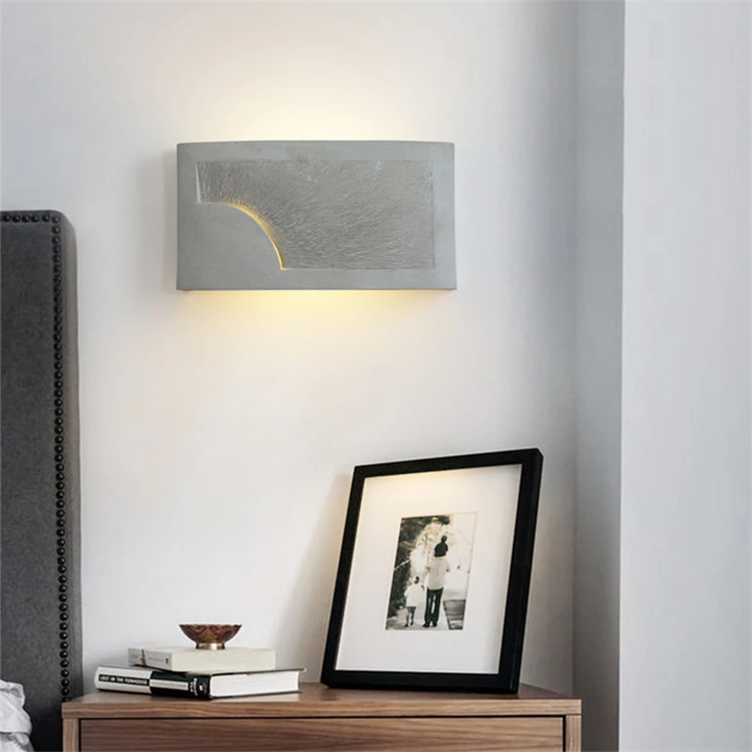 Геометрические цементные настенные светильники в стиле лофт ретро промышленный