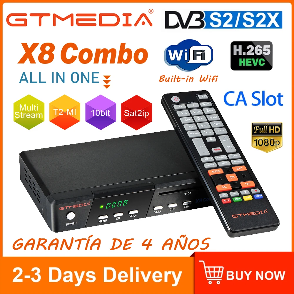 Цифровой аудио декодер GTmedia X8 комбо так же как и X8/V8 NOVA/V9 супер поддержка DVB S/S2/S2X +
