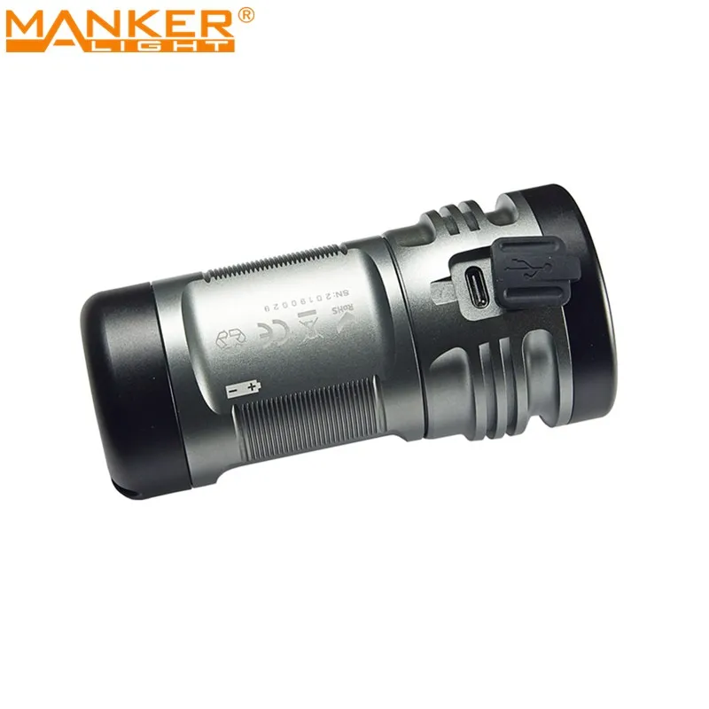 Светодиодный фонарик Manker MK36 12 000 лм 6x CREE XHP50.2 светодиодный с зарядным портом USB Type-C