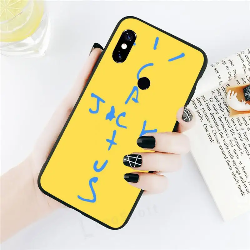 

cactus jack letter words Phone Case black For Xiaomi Redmi mi note 7 8t 9 9t 9s 8 10 10t 11 pro lite K20 max 3