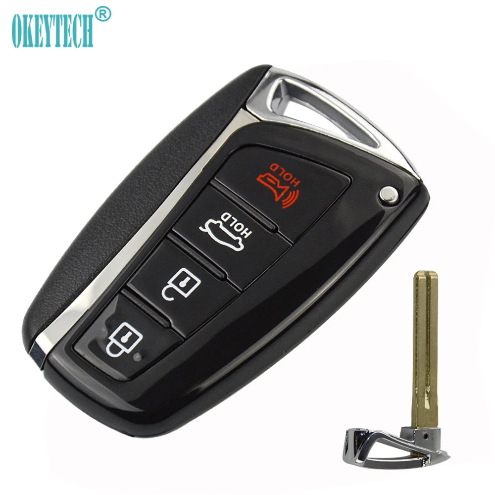 OkeyTech 3/4 Кнопка Авто удаленный Автомобильный ключ оболочка крышка брелок для hyundai