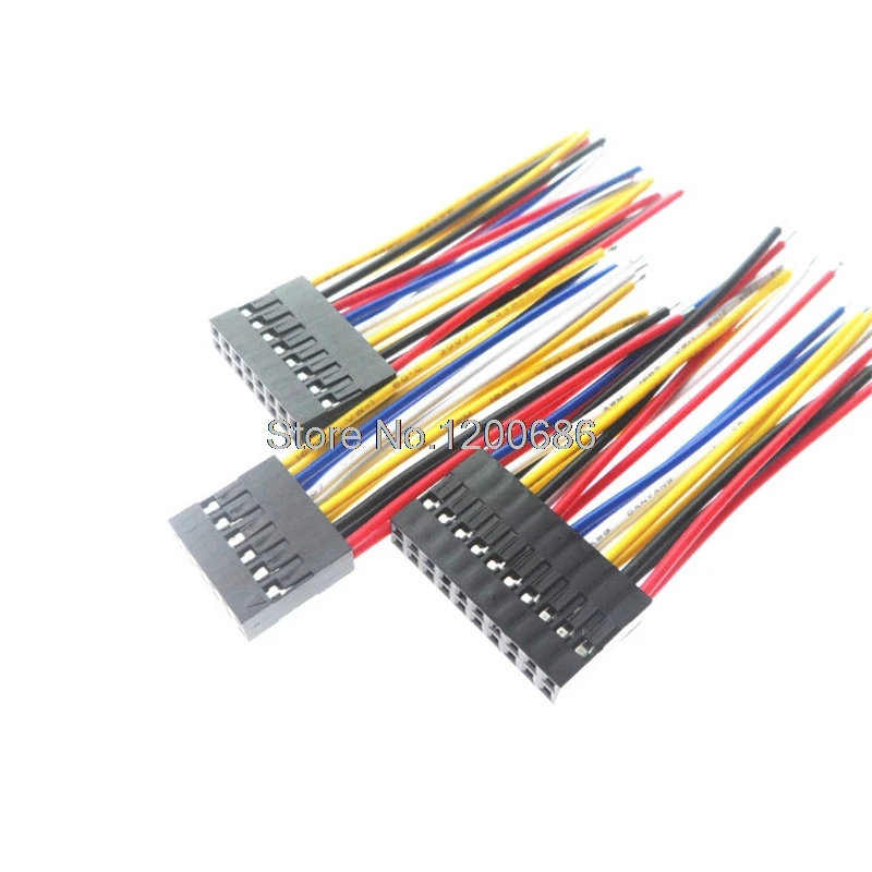 1007 22AWG 40 см 2X10 20P кабель из чистой меди штекер Перемычка DuPont 2 54 мм с 20 контактным