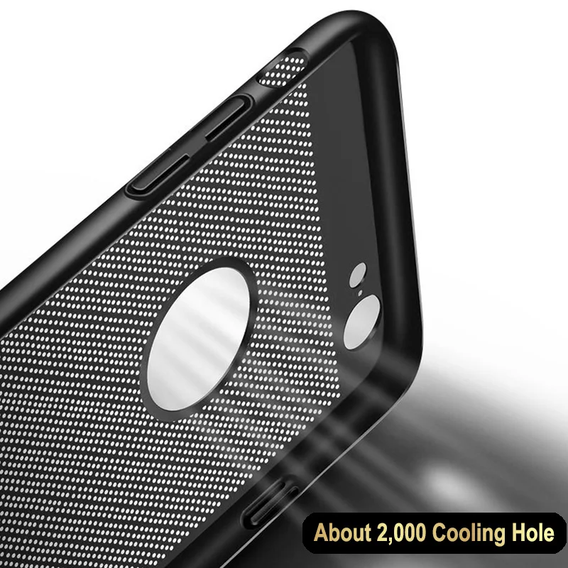 Роскошный Ультратонкий жесткий чехол для телефона с отверстиями и отводом тепла