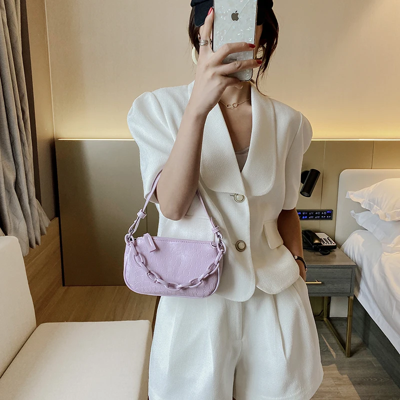 

New 2020 PU Leather Designer Handbag famous brand Chain Classic High Quality Crossbody Black Fashion Wild tote