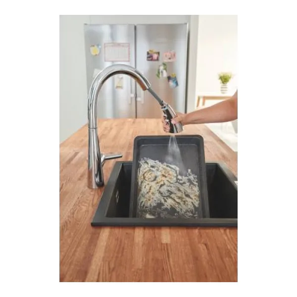 Смеситель для кухни Grohe Zedra с выдвижной лейкой хром (32294002) | Обустройство дома