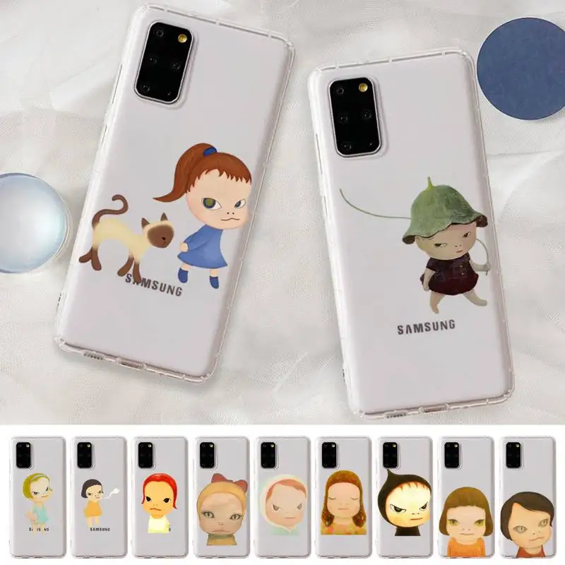 

Yoshitomo Nara Artnet Anime Girl Phone Case For Samsung A 10 20 30 50s 70 51 52 71 4g 12 31 21 31 S 20 21 plus Ultra