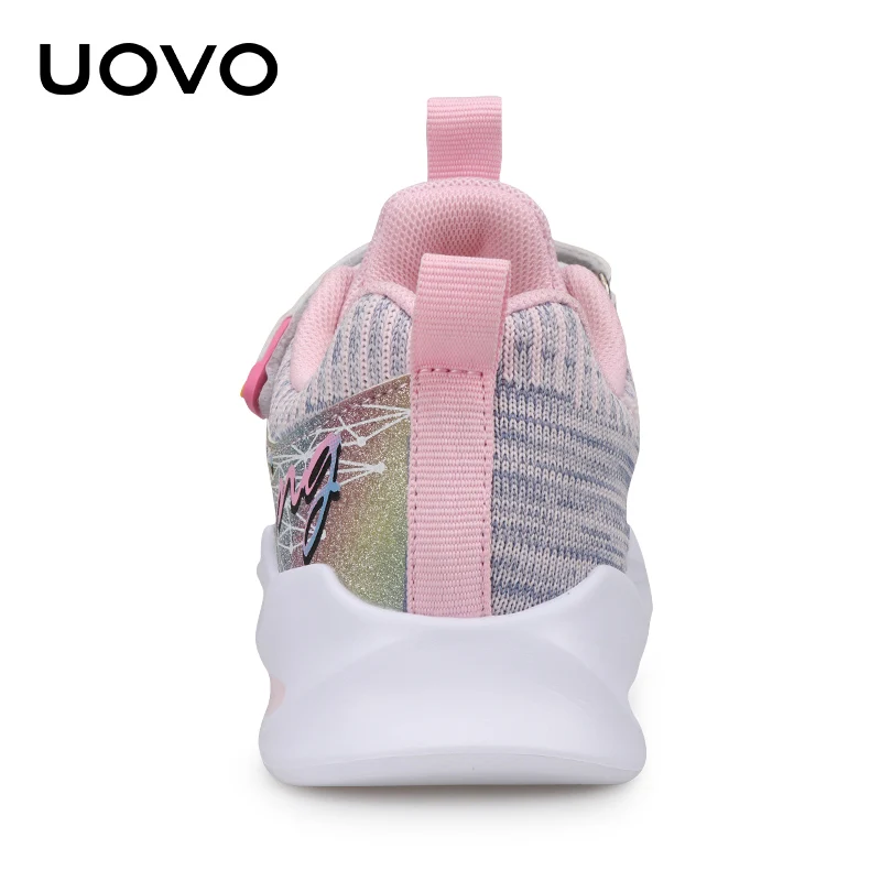 UOVO/Детская спортивная обувь; кроссовки для девочек; коллекция года; сезон осень; детская дышащая сетчатая обувь; модные кроссовки для девочек;#27-35