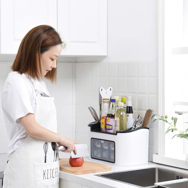 Пластик кухонный Органайзер хранилище Коробка органайзер для кладовки кухонная