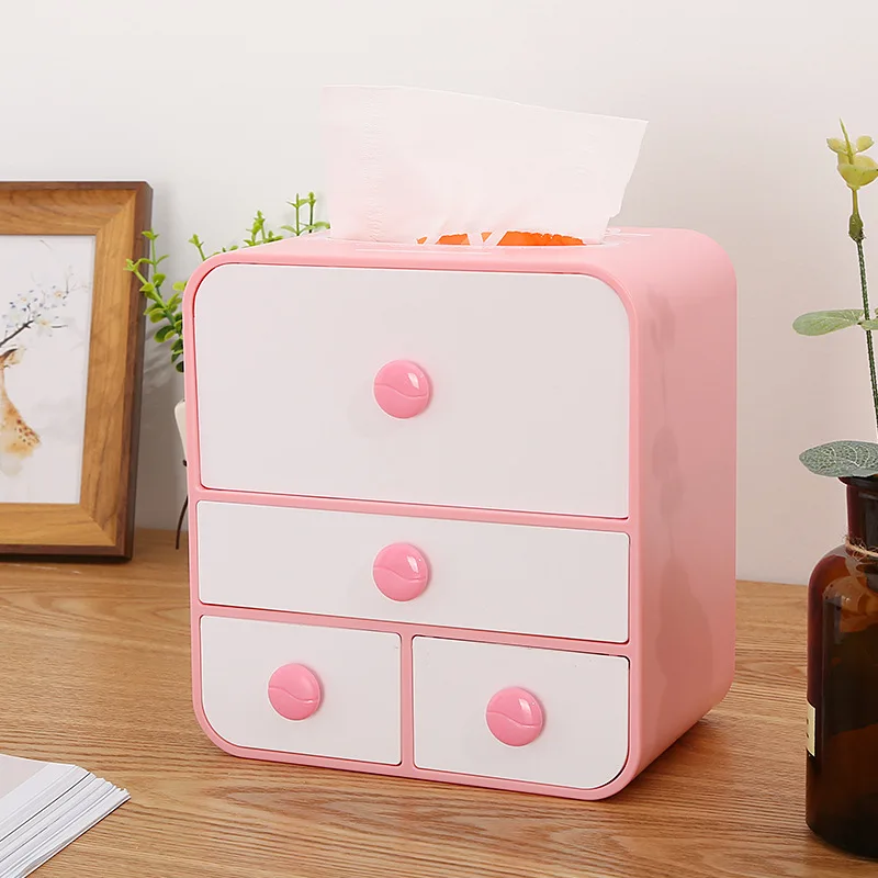 Креативный интегрированный органайзер для коробка хранения салфеток косметики