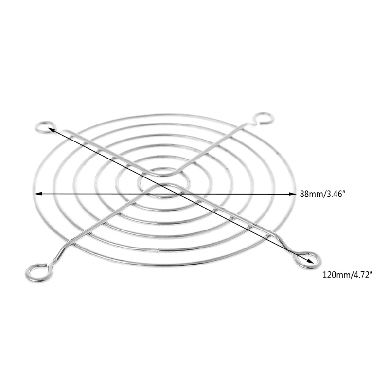 

Fan Protection Net Grille 9cm Dia Iron Mesh Safety Grid For Computer Case Fans P9JB