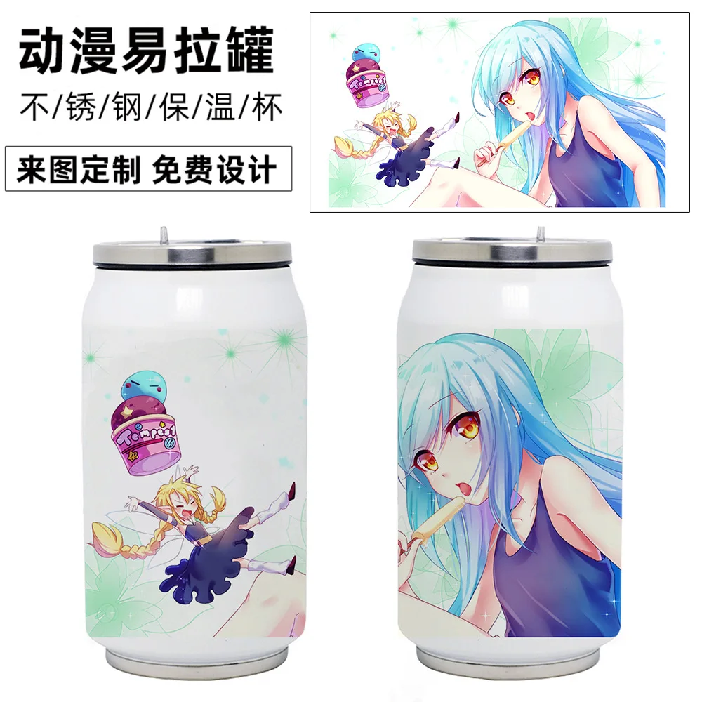 

В тот раз, когда я получил восстановление как слайм, термос, чашка Rimuru Tempest, аниме, чашка для воды, детская бутылка для воды, подарки для коспле...