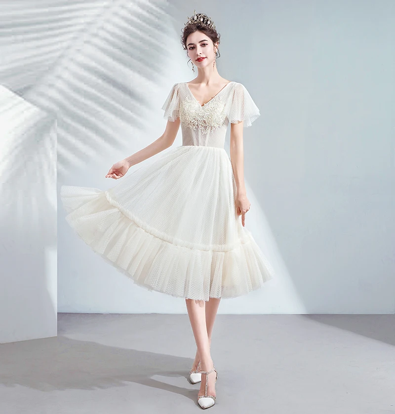 

Женские сетчатые платья с v-образным вырезом, сексуальные платья с кружевной аппликацией и коротким рукавом, элегантные вечерние платья дли...