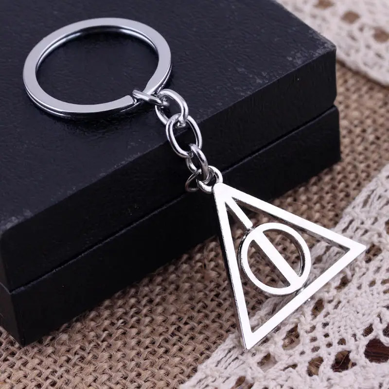 Брелок серебряного цвета в стиле панк для ключей Луна и смерти винтажный