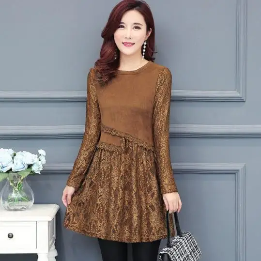 Зимние базовые теплые бархатные платья женское элегантное платье в стиле