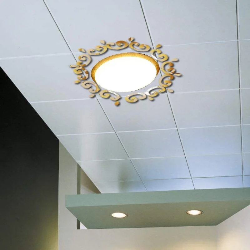 Новинка 2019 акриловая наклейка на потолок декоративный зеркальный светильник DIY 3D