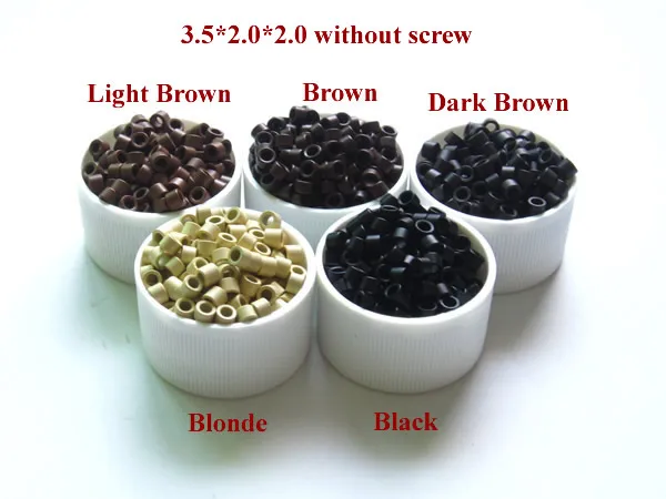 500 шт 3 5 мм микро звенья кольца Бусины для волос кольцо бусины без винтовой