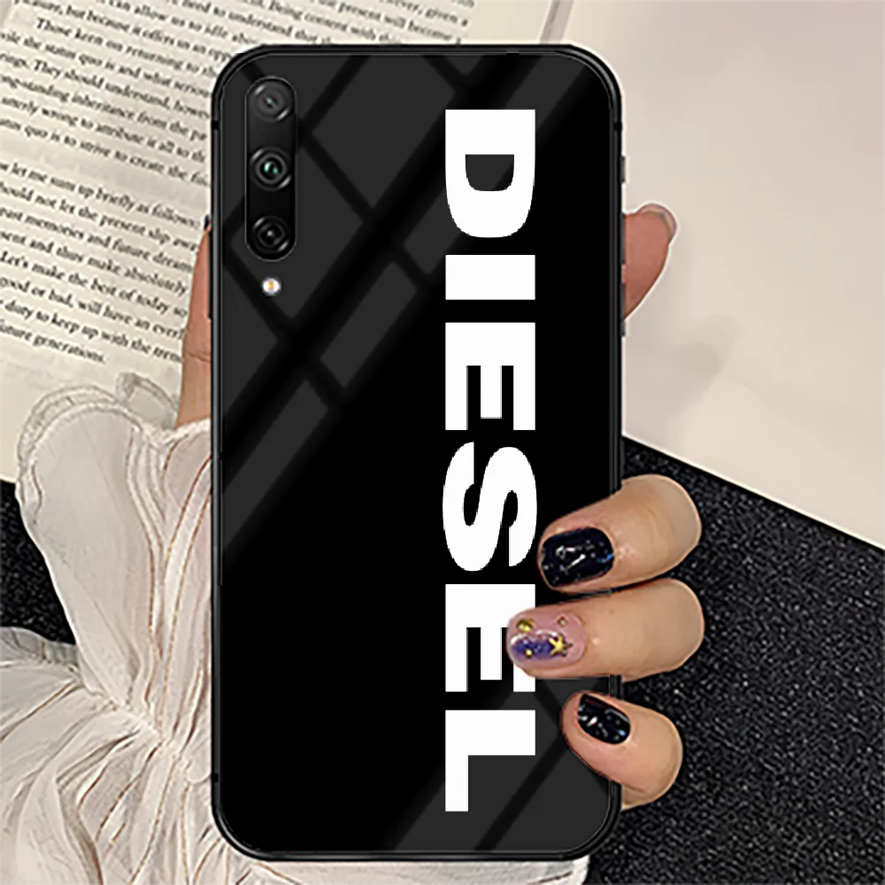 

For Diesel Logo Phone Tempered Glass Case Cover For huawei honor 7 8 9 10 20 A X S lite i pro Trend Hoesjes Prime