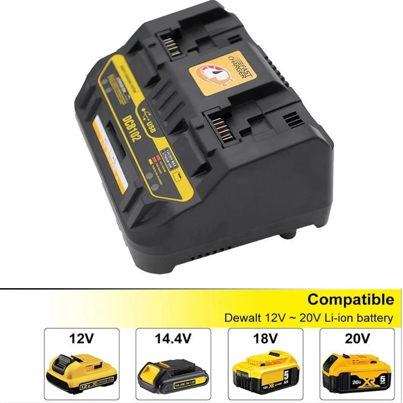 DCB112 DCB118 DCB105 DCB102 3A 4A быстрое зарядное устройство для литий-ионных аккумуляторов