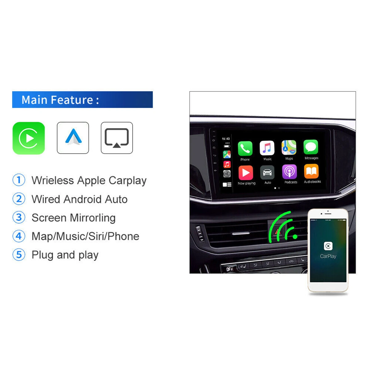 

CarPlay , Cavigation Player US-Drop