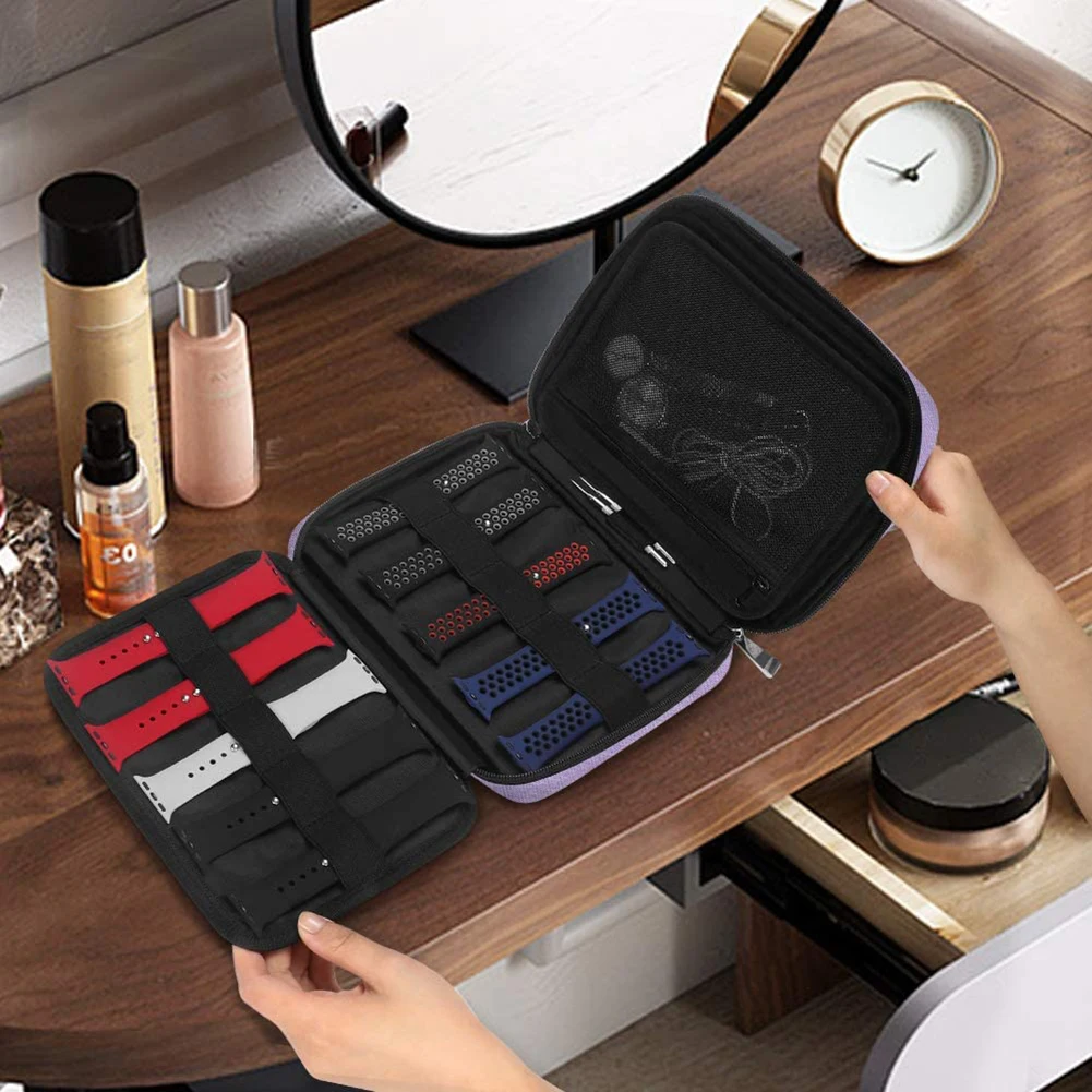 New Watch Organizer Box Multiple Specifications Portable for Apple Watch Strap Travel Carrying Case Watchband Storage Bag Pouch