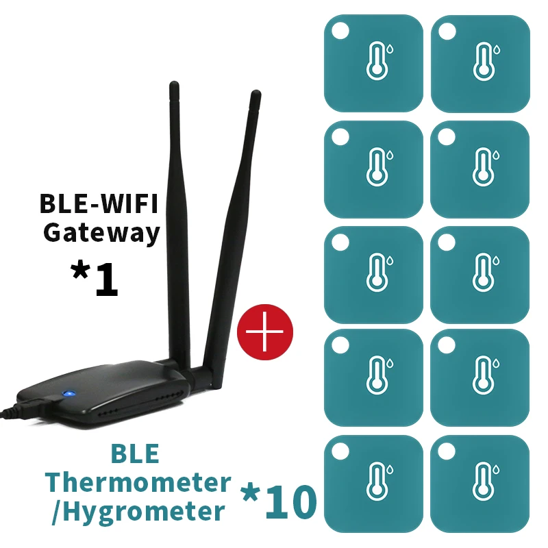 

Temperature Humidity Monitor Sensor Wifi Data Logger Bluetooth Wireless Thermometer Hygrometer Detector Alarm For Warehouse