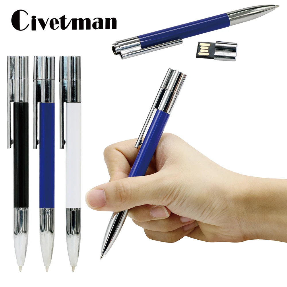 Классическая пластиковая ручка USB2.0 шариковая USB флеш накопитель 128 ГБ карта 8 16 32 64