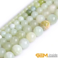 natural huashow jades round beads for jewelry making strand 15 inch diy bracelet necklace jewelry bead for women gifts 6 8 10mm