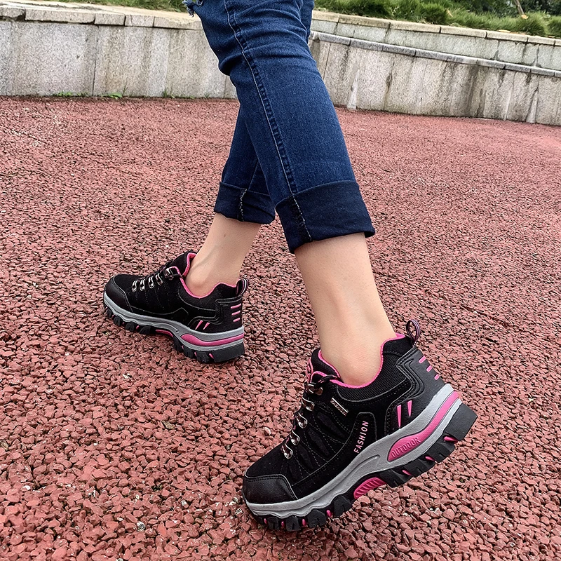 Women Hiking Shoes Breathable Outdoor Sport Shoes Men Non-slip Waterproof Trekking Climbing Sneakers Couples Hunting Boots