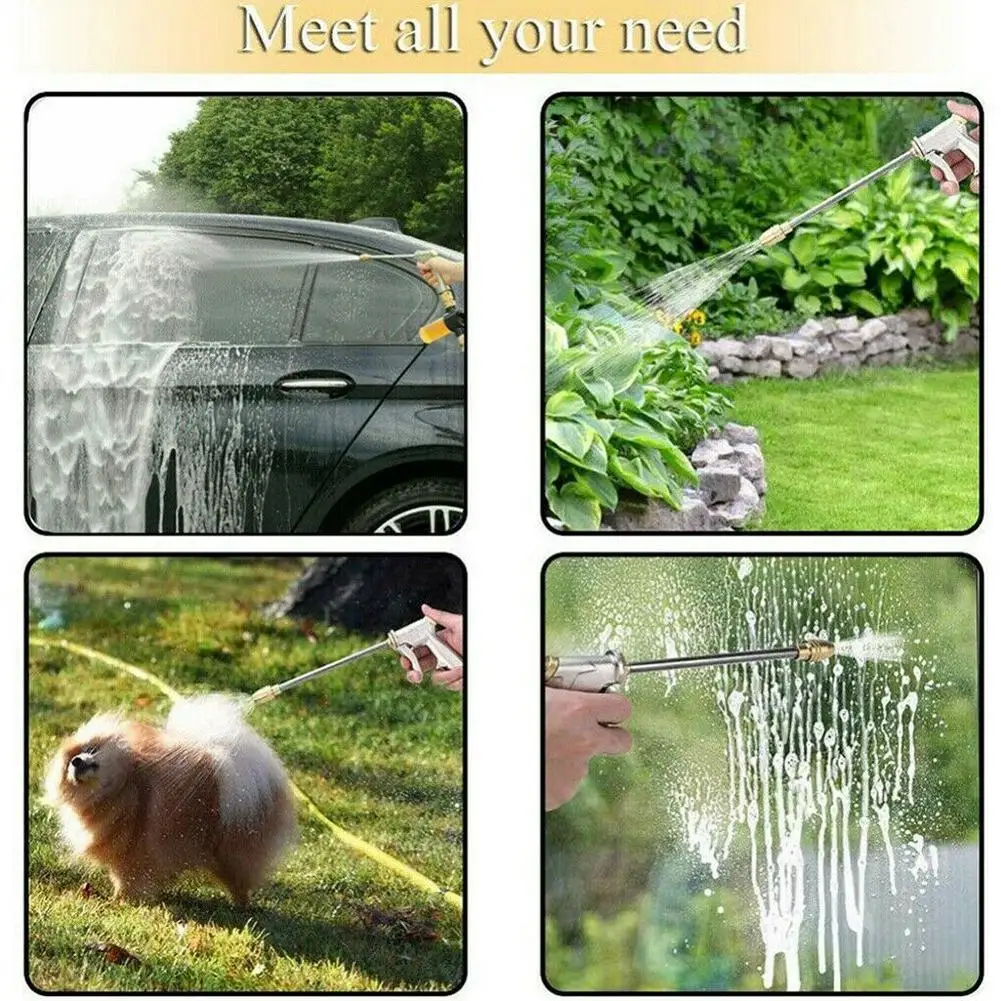

Water Gun Garden Hose Nozzle Water Spray Adjustable Flower Car For Plant Cleaning High Washer Power Pressure Household Wash L4Y4