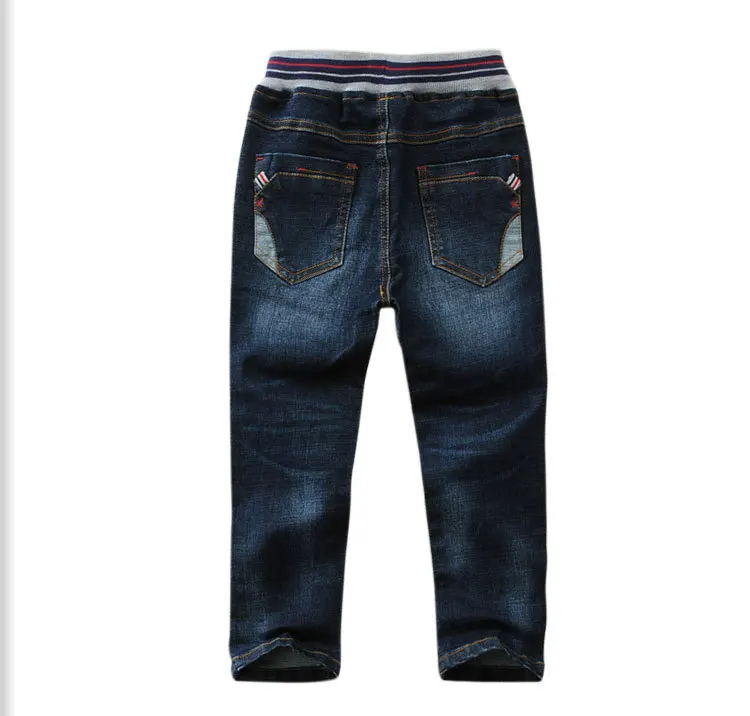 

2021 new children's boys jeans trousers spring and autumn stretch children's pants in the big children's pants trend
