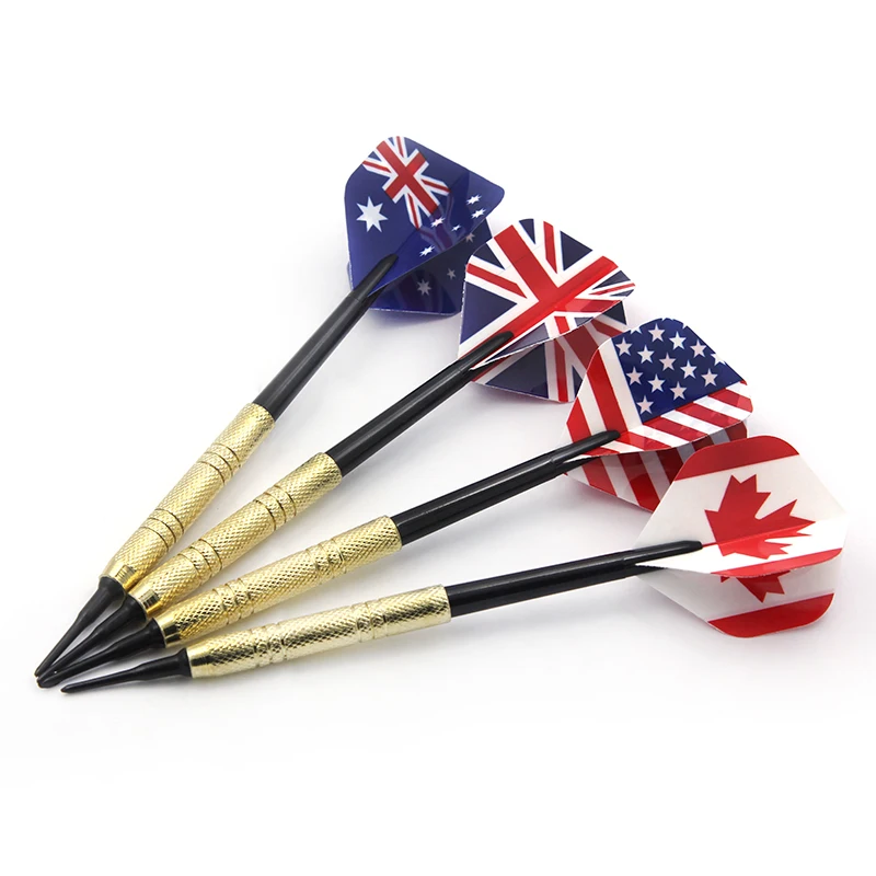 

12 Pcs Plastic Professional Soft Tip Darts with 36 Dart Tips Four Kind Nice Flights Set Needle Replacement for Electronic Dart