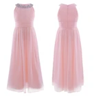 Детское шифоновое платье для подружки невесты, с цветочным принтом